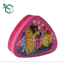 Fashion high quality round corner triangle shape logo printing empty candy chocolate gift box